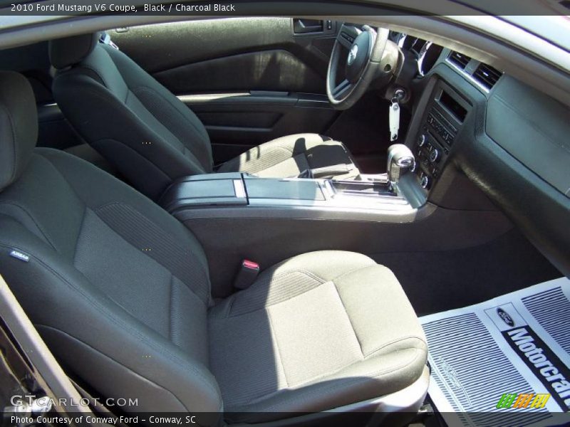 Black / Charcoal Black 2010 Ford Mustang V6 Coupe