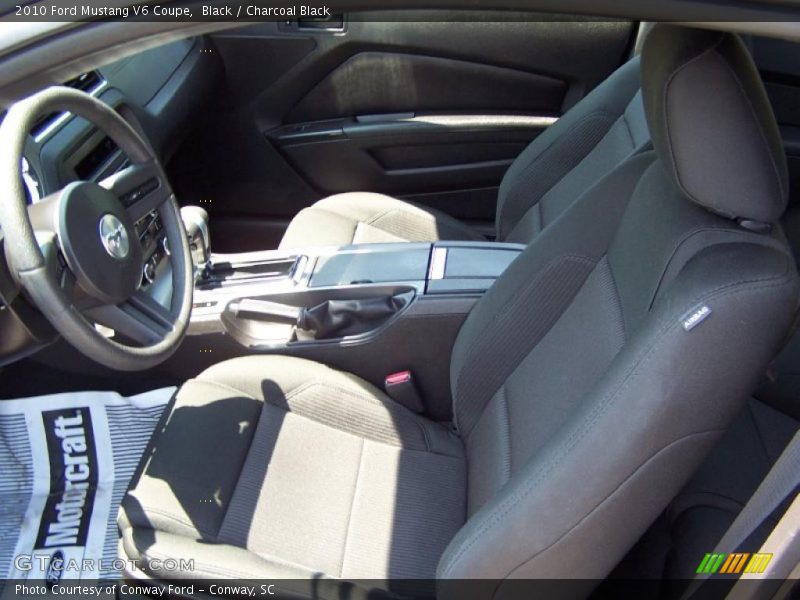 Black / Charcoal Black 2010 Ford Mustang V6 Coupe