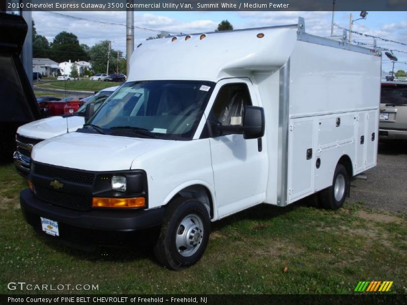 Summit White / Medium Pewter 2010 Chevrolet Express Cutaway 3500 Commercial Utility Van
