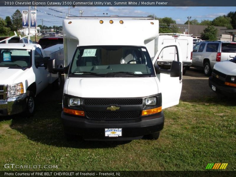 Summit White / Medium Pewter 2010 Chevrolet Express Cutaway 3500 Commercial Utility Van