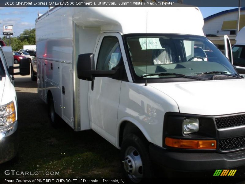 Summit White / Medium Pewter 2010 Chevrolet Express Cutaway 3500 Commercial Utility Van