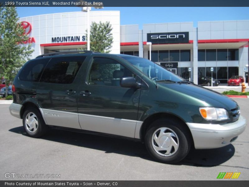 Woodland Pearl / Oak Beige 1999 Toyota Sienna XLE