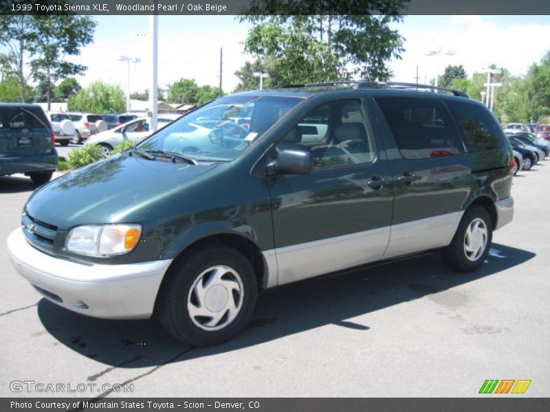 Woodland Pearl / Oak Beige 1999 Toyota Sienna XLE