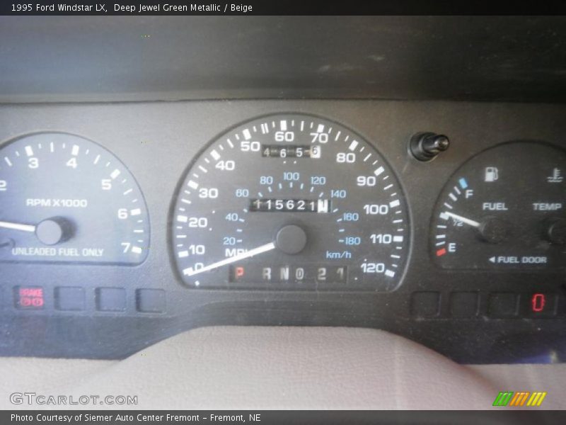 Deep Jewel Green Metallic / Beige 1995 Ford Windstar LX