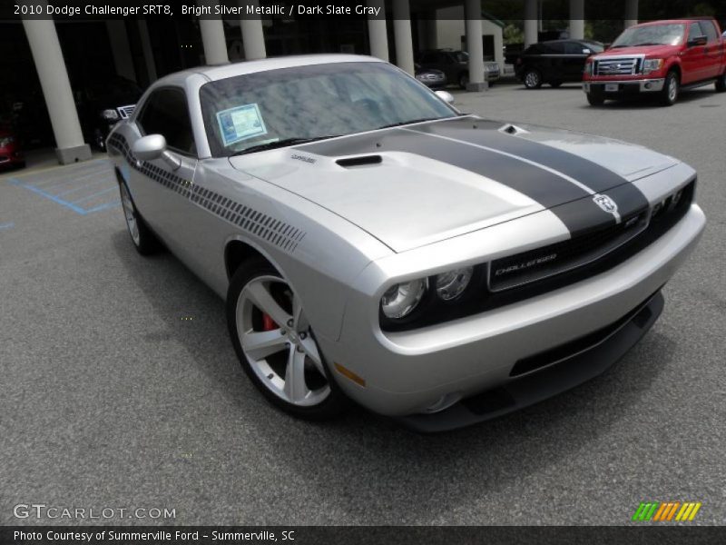 Bright Silver Metallic / Dark Slate Gray 2010 Dodge Challenger SRT8