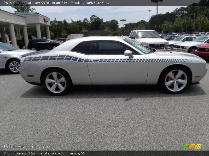 Bright Silver Metallic / Dark Slate Gray 2010 Dodge Challenger SRT8