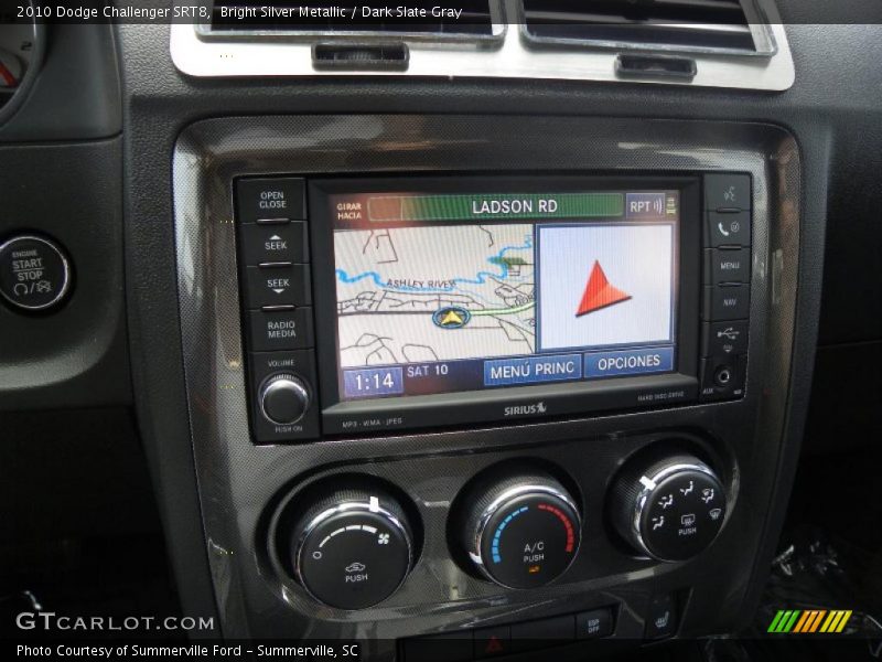 Bright Silver Metallic / Dark Slate Gray 2010 Dodge Challenger SRT8