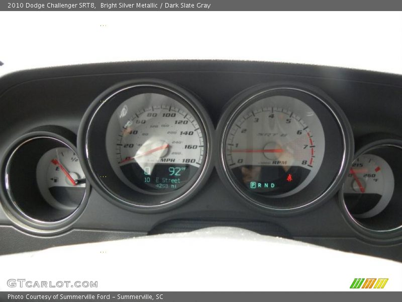 Bright Silver Metallic / Dark Slate Gray 2010 Dodge Challenger SRT8