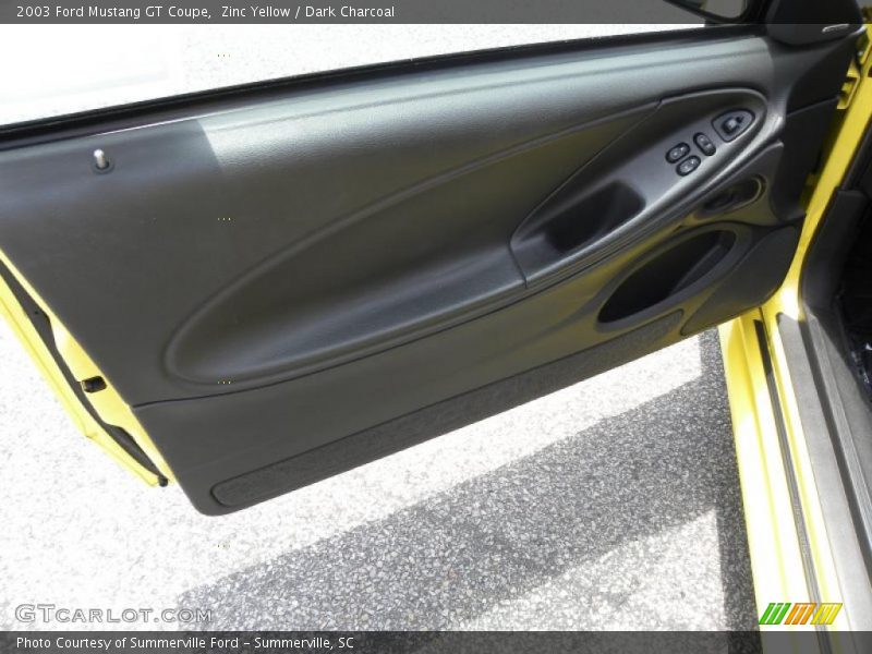 Zinc Yellow / Dark Charcoal 2003 Ford Mustang GT Coupe