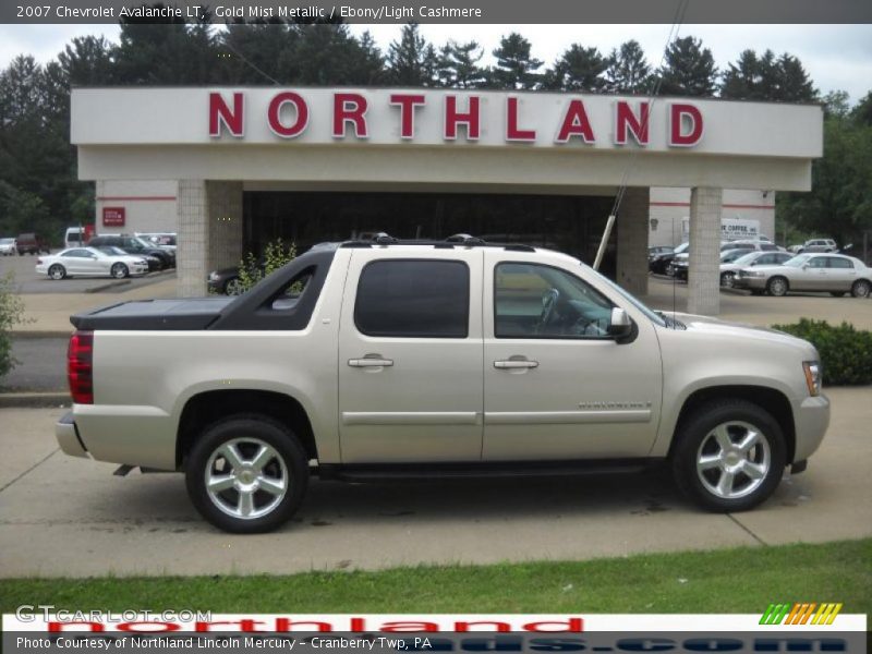 Gold Mist Metallic / Ebony/Light Cashmere 2007 Chevrolet Avalanche LT