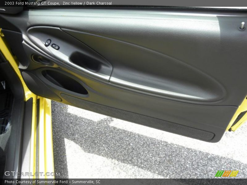 Zinc Yellow / Dark Charcoal 2003 Ford Mustang GT Coupe