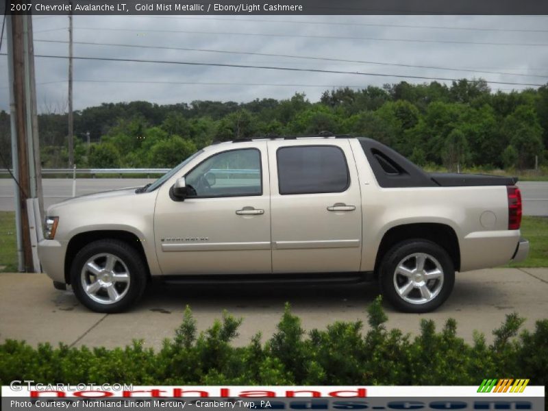 Gold Mist Metallic / Ebony/Light Cashmere 2007 Chevrolet Avalanche LT