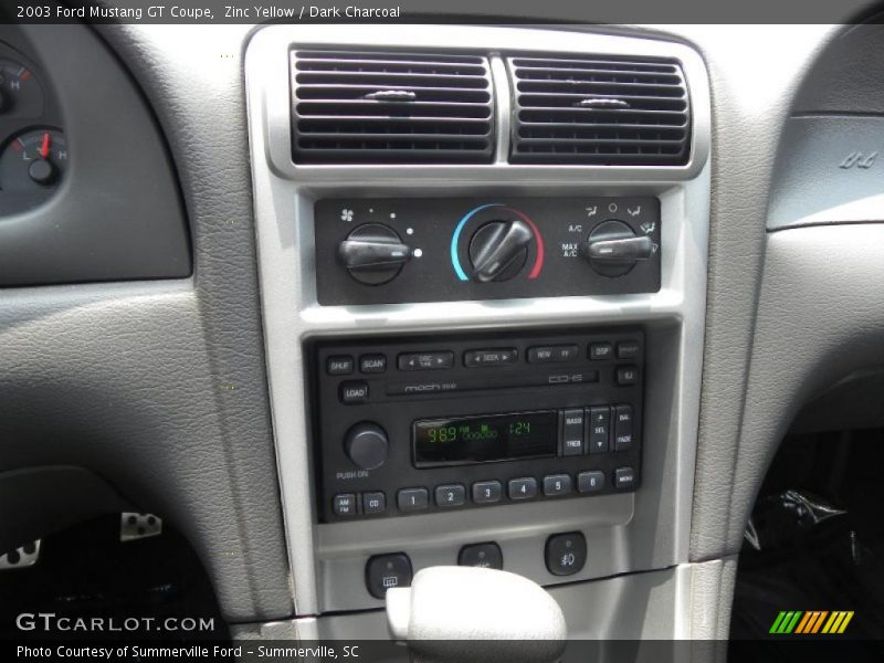 Zinc Yellow / Dark Charcoal 2003 Ford Mustang GT Coupe