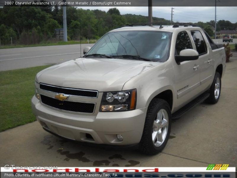 Gold Mist Metallic / Ebony/Light Cashmere 2007 Chevrolet Avalanche LT