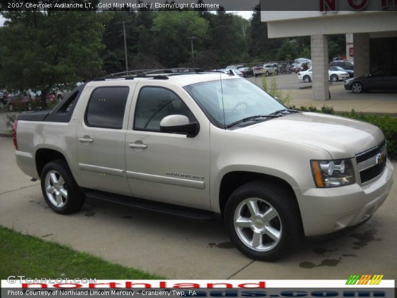 Gold Mist Metallic / Ebony/Light Cashmere 2007 Chevrolet Avalanche LT