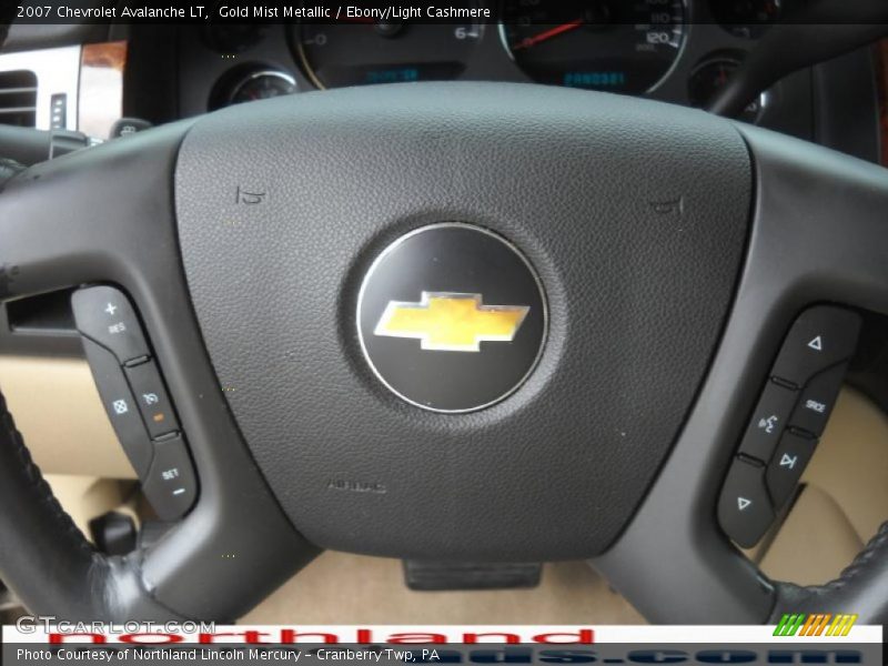 Gold Mist Metallic / Ebony/Light Cashmere 2007 Chevrolet Avalanche LT