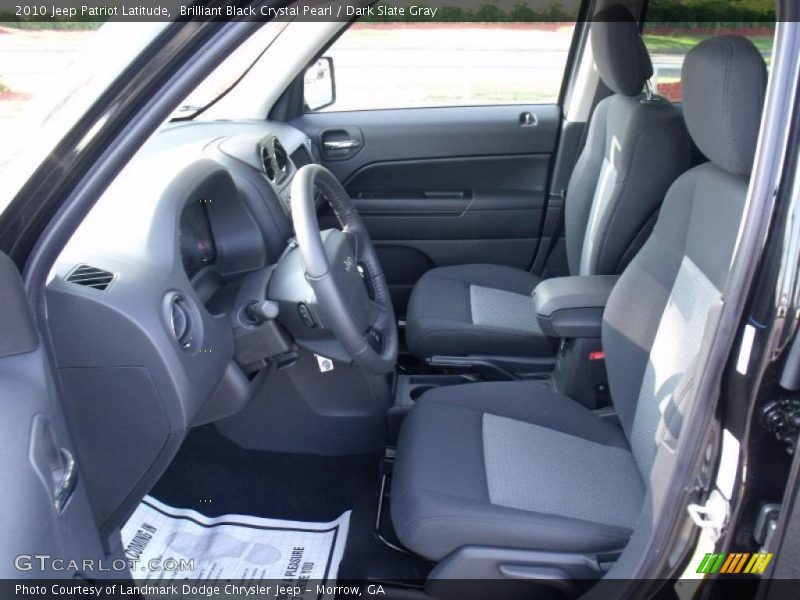 Brilliant Black Crystal Pearl / Dark Slate Gray 2010 Jeep Patriot Latitude
