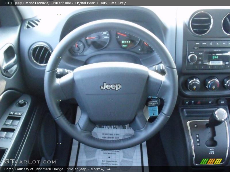 Brilliant Black Crystal Pearl / Dark Slate Gray 2010 Jeep Patriot Latitude