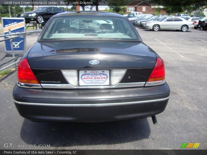 Black / Light Graphite 1998 Ford Crown Victoria LX Sedan