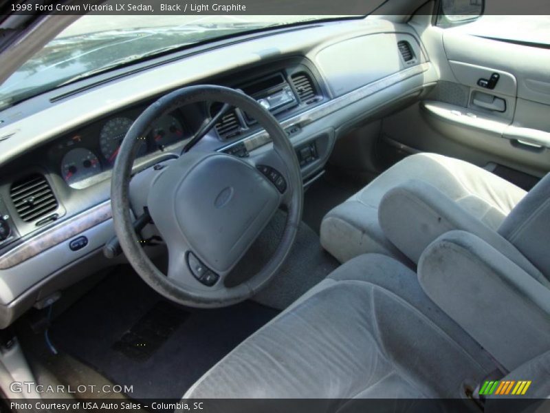 Black / Light Graphite 1998 Ford Crown Victoria LX Sedan