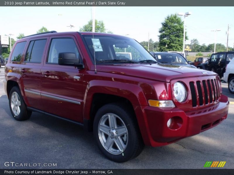 Inferno Red Crystal Pearl / Dark Slate Gray 2010 Jeep Patriot Latitude
