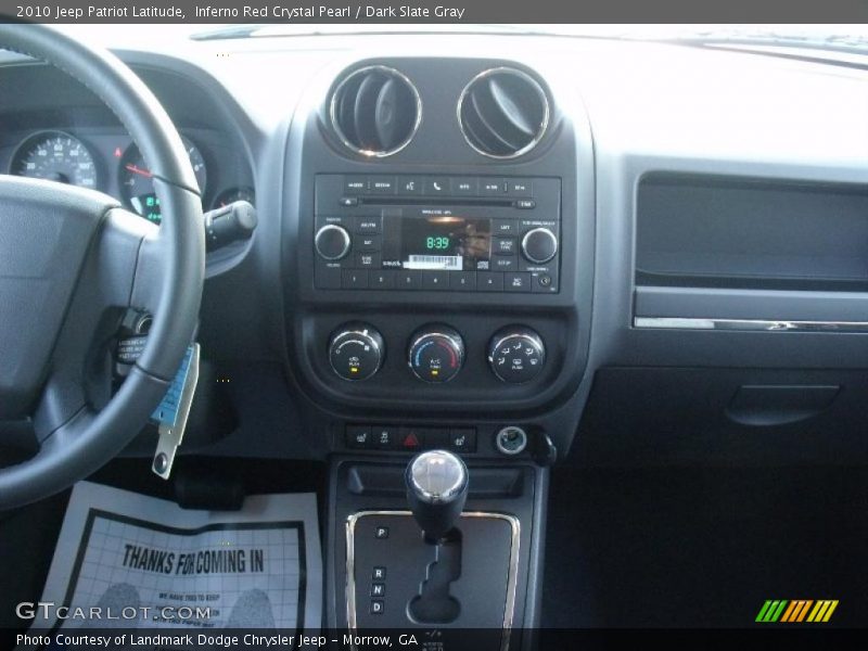 Inferno Red Crystal Pearl / Dark Slate Gray 2010 Jeep Patriot Latitude