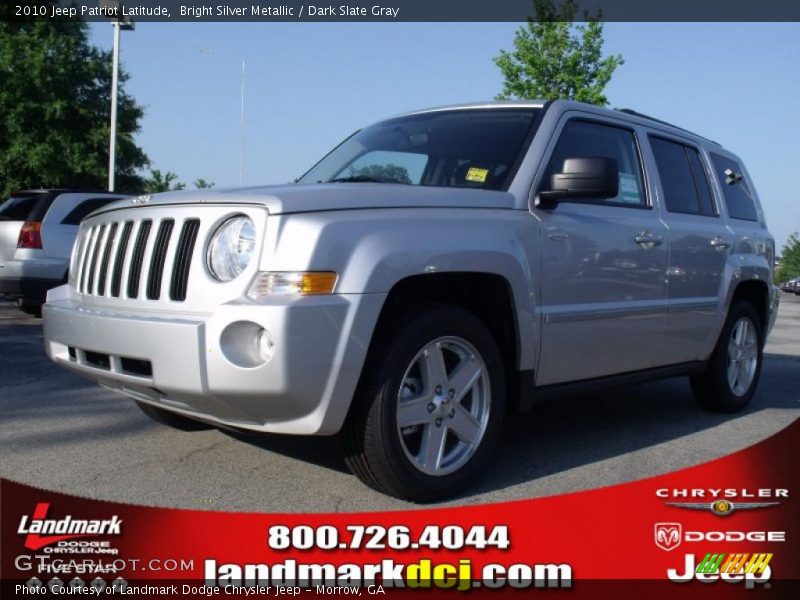 Bright Silver Metallic / Dark Slate Gray 2010 Jeep Patriot Latitude