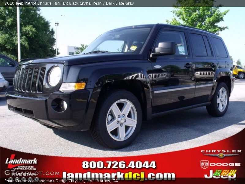 Brilliant Black Crystal Pearl / Dark Slate Gray 2010 Jeep Patriot Latitude