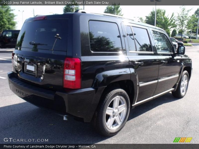 Brilliant Black Crystal Pearl / Dark Slate Gray 2010 Jeep Patriot Latitude