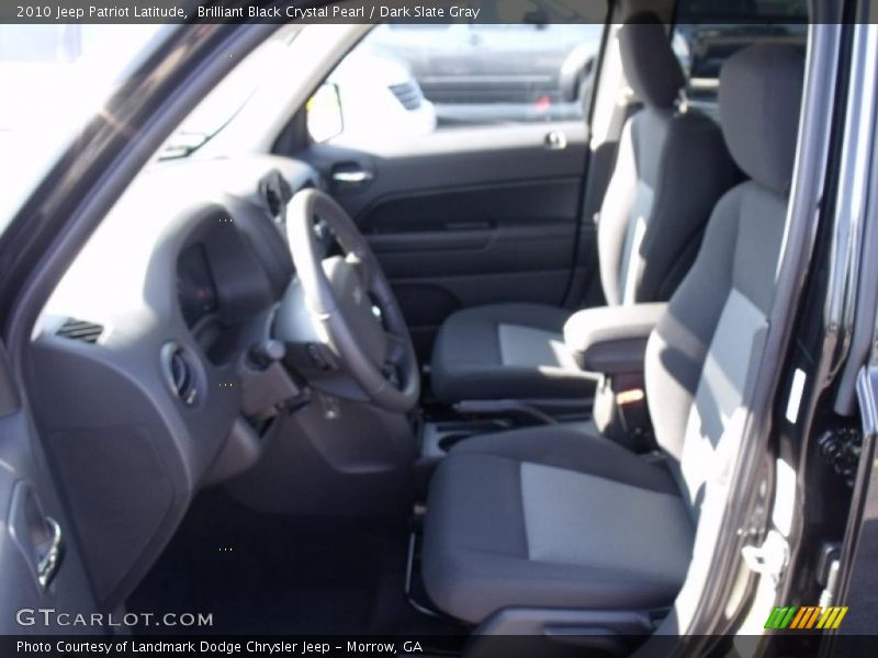 Brilliant Black Crystal Pearl / Dark Slate Gray 2010 Jeep Patriot Latitude