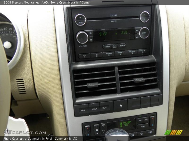 Stone Green Metallic / Camel 2008 Mercury Mountaineer AWD