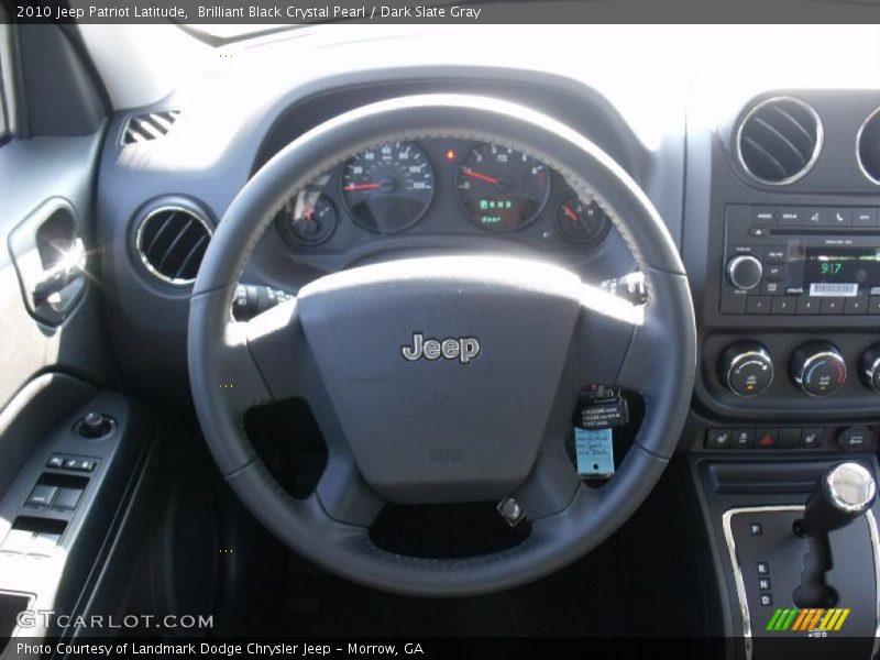 Brilliant Black Crystal Pearl / Dark Slate Gray 2010 Jeep Patriot Latitude