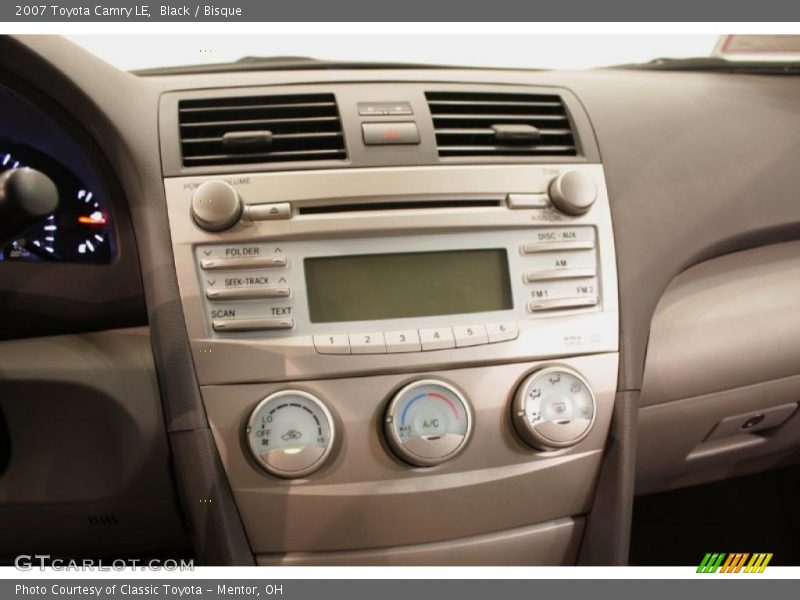 Black / Bisque 2007 Toyota Camry LE