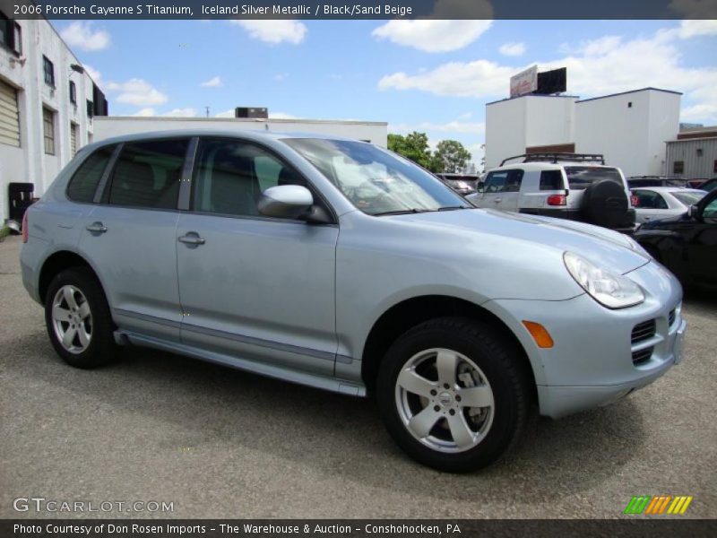 Iceland Silver Metallic / Black/Sand Beige 2006 Porsche Cayenne S Titanium
