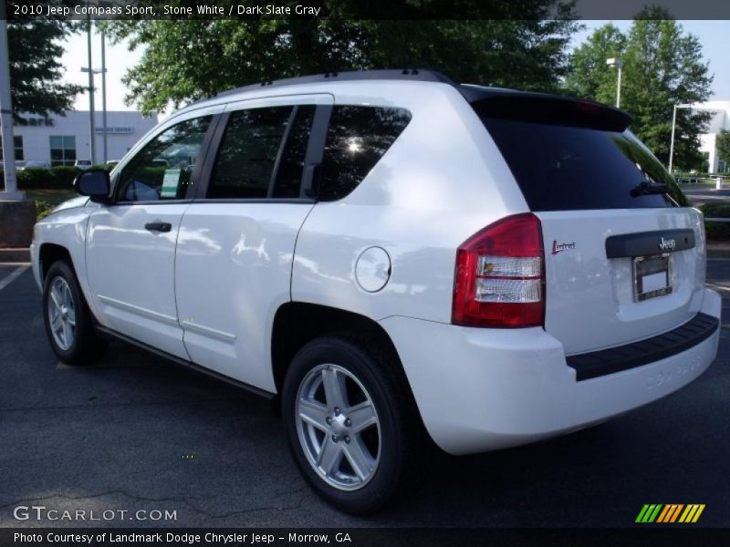 Stone White / Dark Slate Gray 2010 Jeep Compass Sport