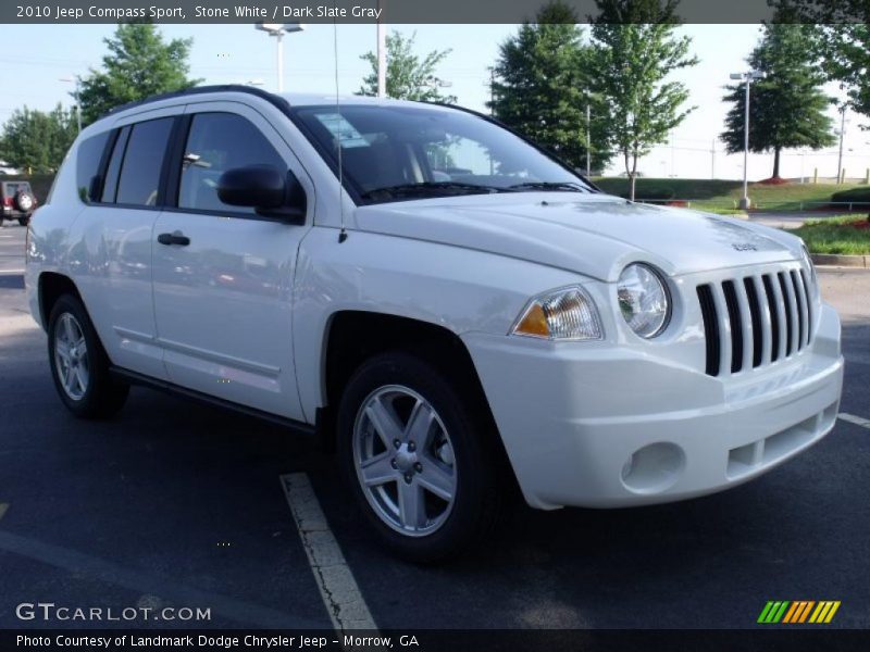 Stone White / Dark Slate Gray 2010 Jeep Compass Sport