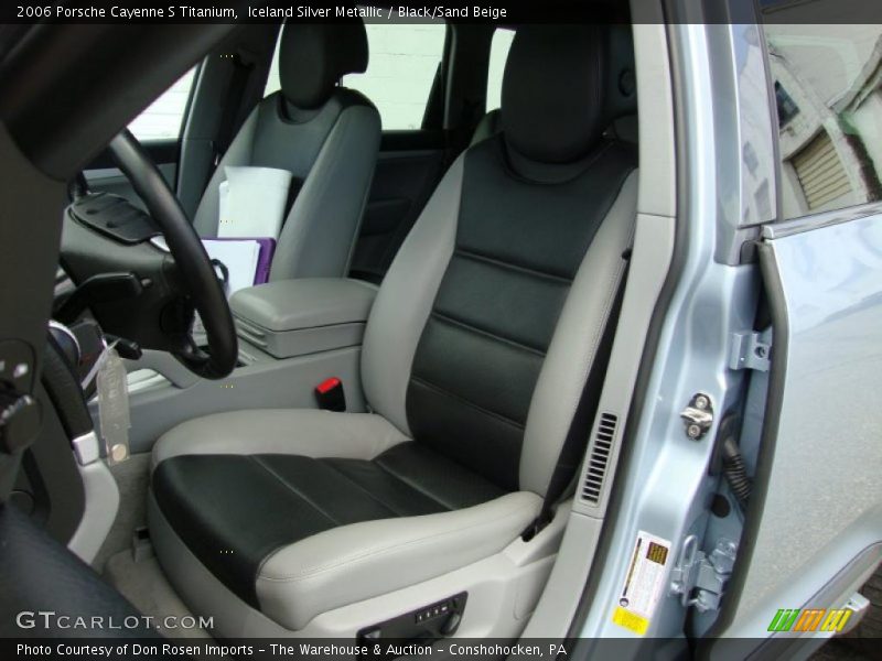 Iceland Silver Metallic / Black/Sand Beige 2006 Porsche Cayenne S Titanium