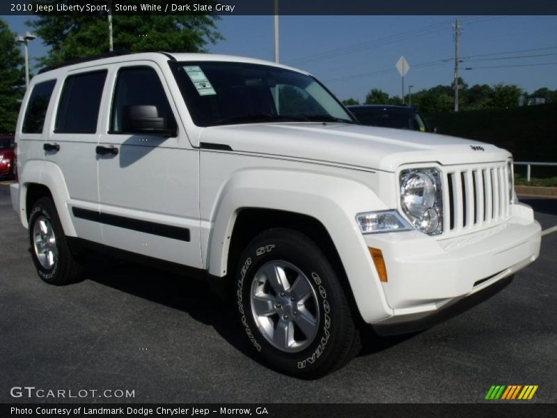Stone White / Dark Slate Gray 2010 Jeep Liberty Sport