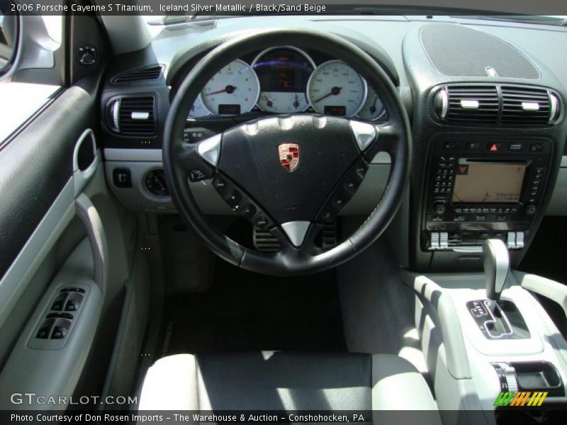 Iceland Silver Metallic / Black/Sand Beige 2006 Porsche Cayenne S Titanium