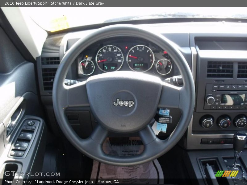 Stone White / Dark Slate Gray 2010 Jeep Liberty Sport