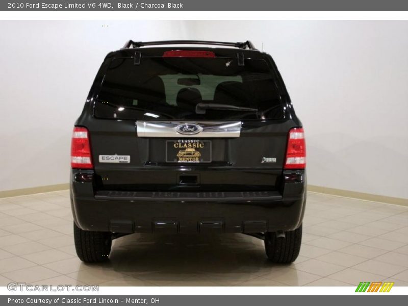 Black / Charcoal Black 2010 Ford Escape Limited V6 4WD