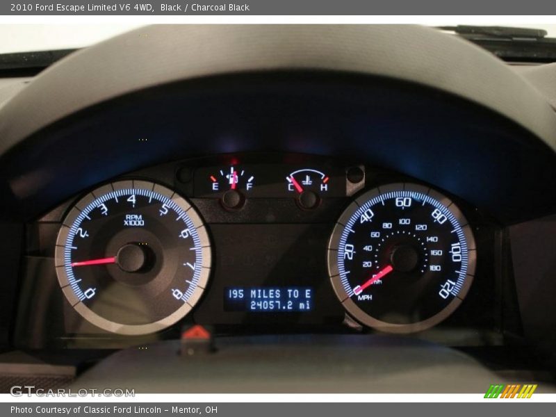 Black / Charcoal Black 2010 Ford Escape Limited V6 4WD