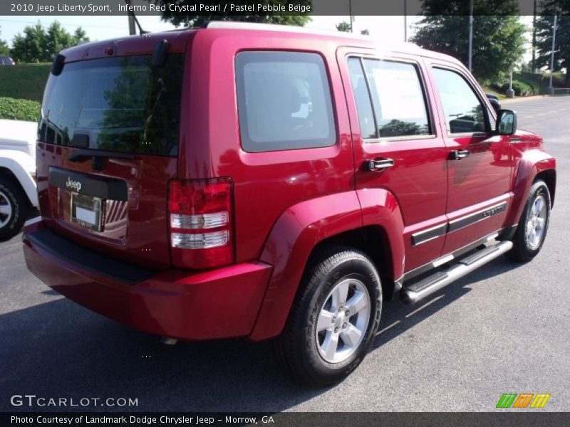 Inferno Red Crystal Pearl / Pastel Pebble Beige 2010 Jeep Liberty Sport