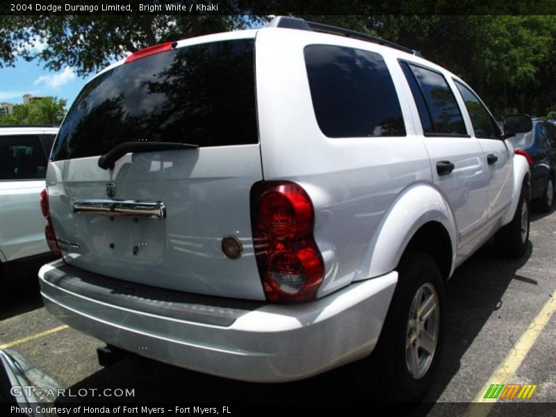 Bright White / Khaki 2004 Dodge Durango Limited