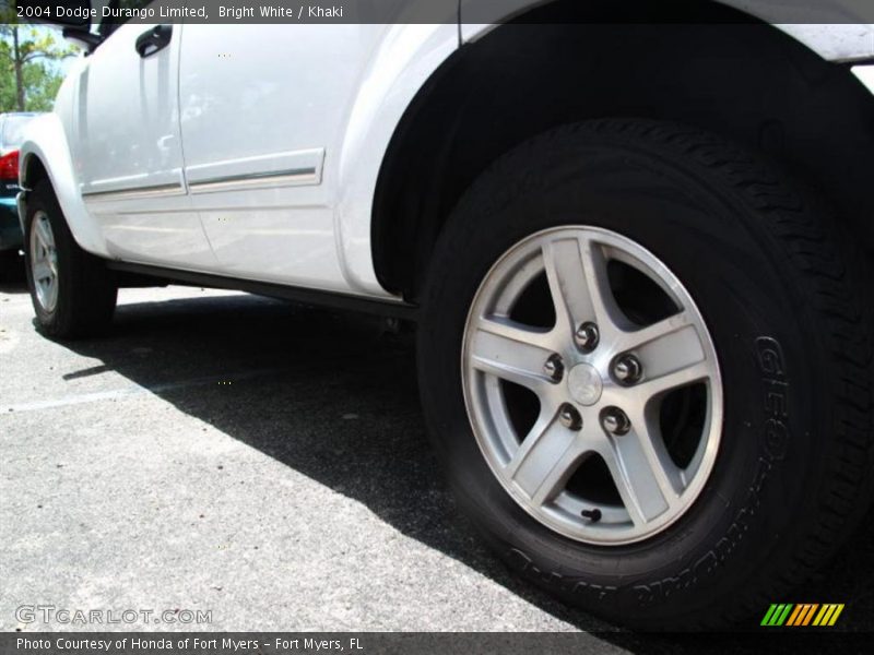 Bright White / Khaki 2004 Dodge Durango Limited
