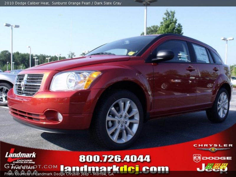 Sunburst Orange Pearl / Dark Slate Gray 2010 Dodge Caliber Heat