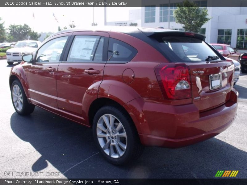 Sunburst Orange Pearl / Dark Slate Gray 2010 Dodge Caliber Heat