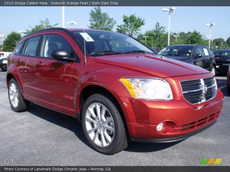 Sunburst Orange Pearl / Dark Slate Gray 2010 Dodge Caliber Heat
