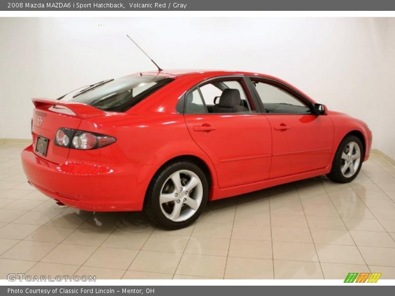 Volcanic Red / Gray 2008 Mazda MAZDA6 i Sport Hatchback