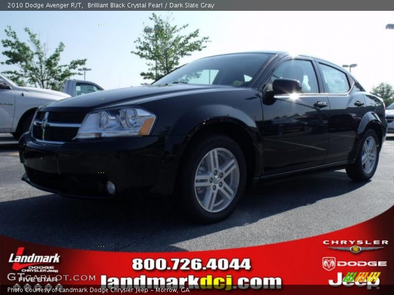 Brilliant Black Crystal Pearl / Dark Slate Gray 2010 Dodge Avenger R/T